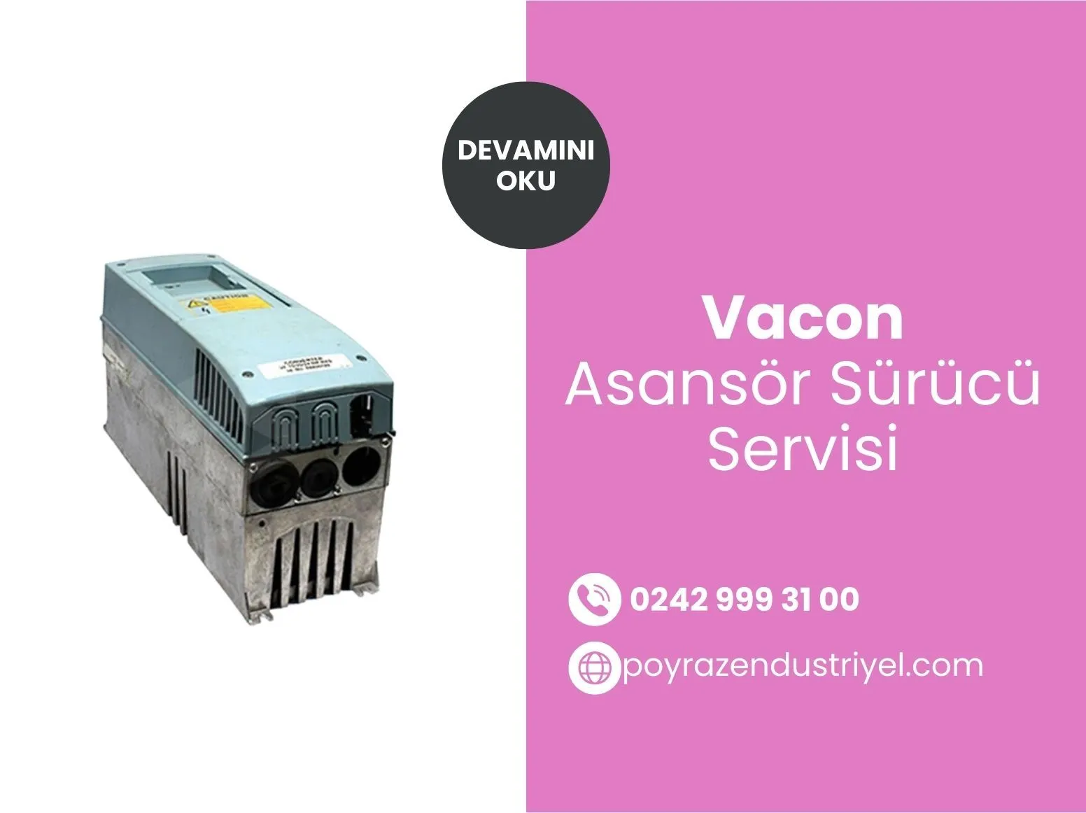 Vacon Asansör Sürücü Servisi